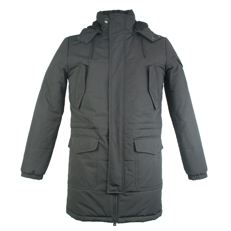 Windproof warmest custom medium weight jacket classical winter jacket mens for fall with hood